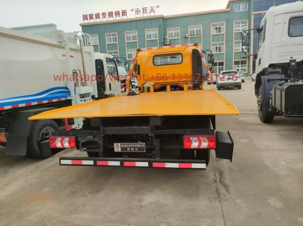 China Factory Promotion Customized Shacman Delong Diesel Small Tow Truck Bed  4X2 Flatbed Platform Tow Truck Wrecker