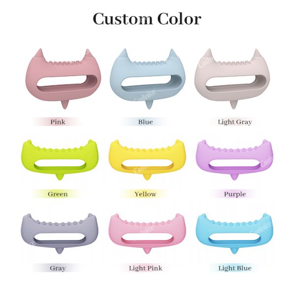 Neck Silicone Massage Instrument for Key Meridians Brushing and Face Acupoint Massage