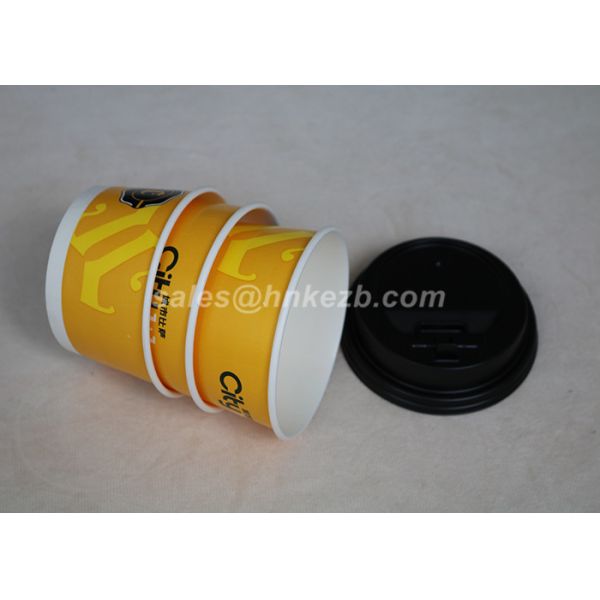 Biodegradable 12oz Disposable Ice Cream Paper Cups Food Grade With Plastic Lid