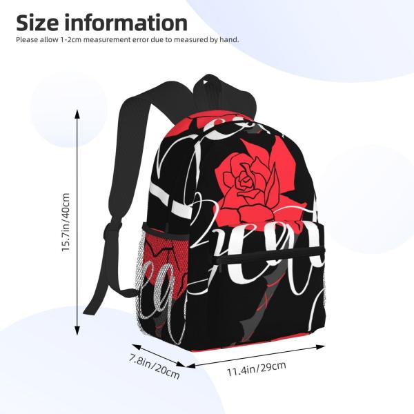 Kids Student School Bags with Water-Resistant Fabric and All Over Print Sublimation Design