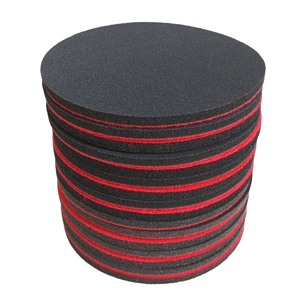 Hook and Loop Round Sponge Sanding Disc Wet Dry Flexible Sponge Sandpaper for Car Paint Wood Plastic Metal Polishing