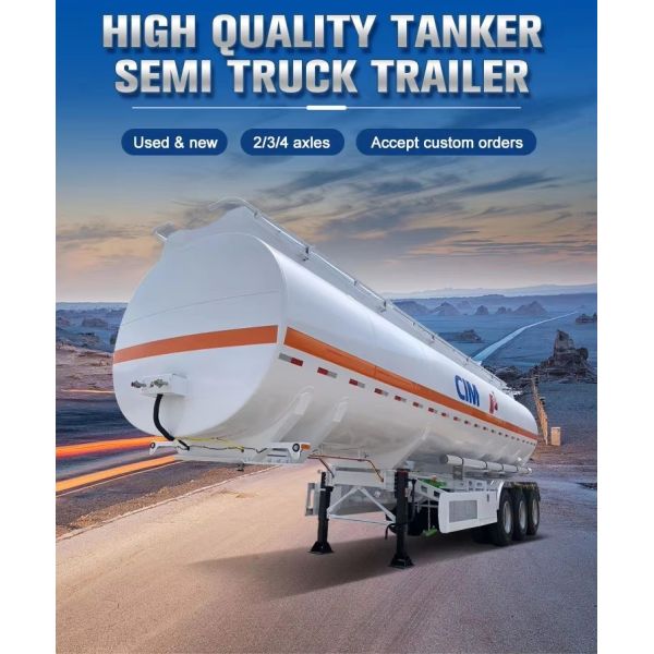 42000L 45000L 50000L Fuel Trailer Petrol Tanker Oil Tank Trailer Manufacture Sales