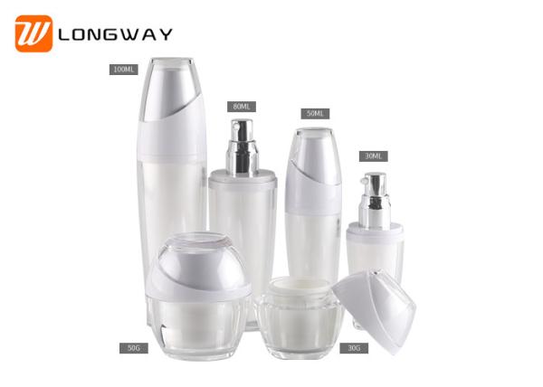 Popular Plastic Cosmetic Serum Bottles , Empty Cosmetic Bottle Refillable Set