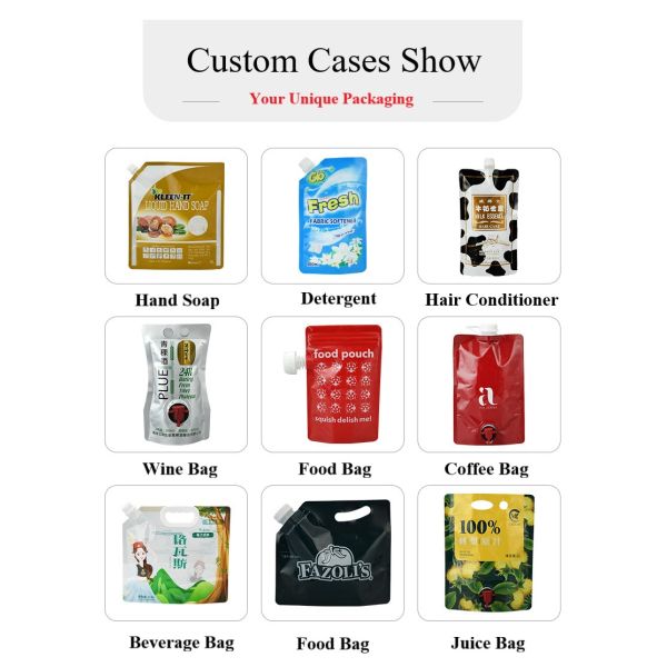 8L Reusable Plastic Water Pouch Outdoor Camping Hiking Portable Water Bags Drinking Flat Bottom Folding Water Bag with Spout