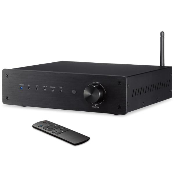 Bluetooth 5.0 Audio Amplifier with 2 x 100 Watt RMS and 3 Channel (2.1) Stereo Receiver