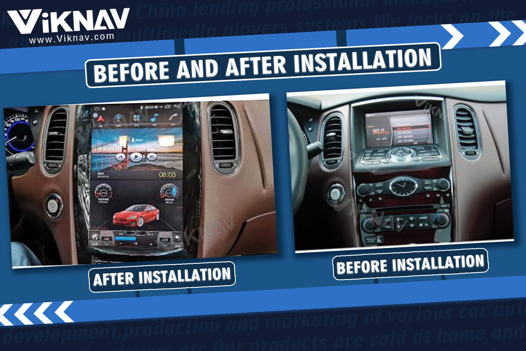 Viknav 12,1 дюймовый автомобильный стереоавторадио для Infiniti QX50 EX25 2013-2020 Мультимедийный DVD-плеер GPS-навигационный головной блок