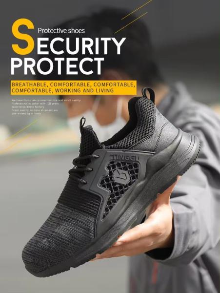 Preço barato trabalho de aço botas protectoras masculinas anti-quebra-cabeça calçados de segurança casual para homens trabalho