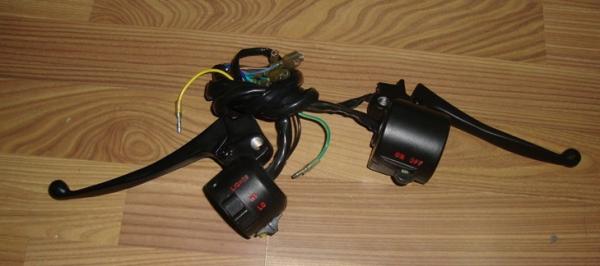 Honda Cd70 Chrome Motorcycle Handle Bar Switch With Brake Lever and Clutch Lever