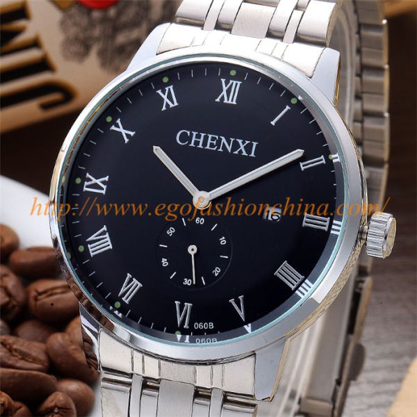 060B Stainless Steel Customized Watch OEM Watch Quartz Men Watch Gift Watches for Business