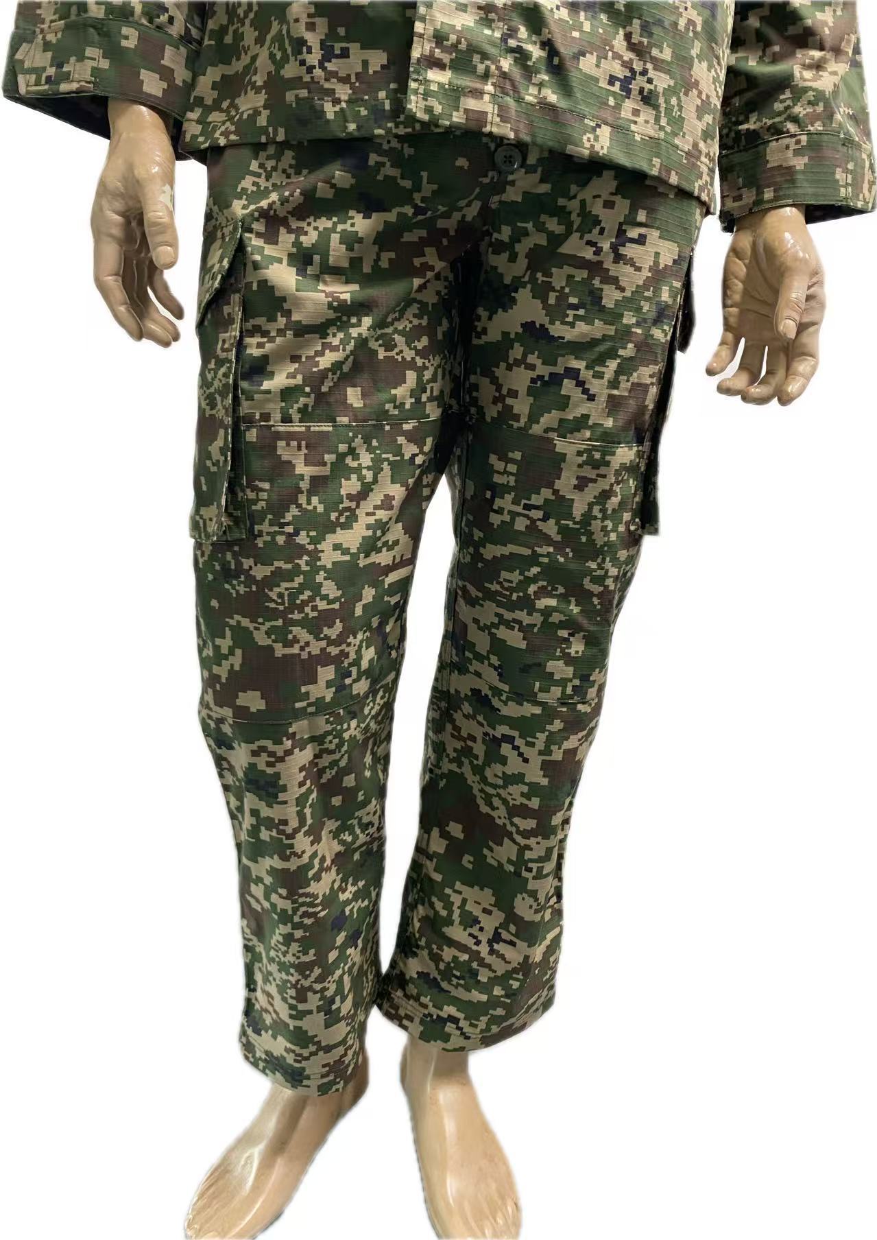 Lightweight Ripstop Camouflage Uniform Set Long Sleeve Combat Suit for Army Training