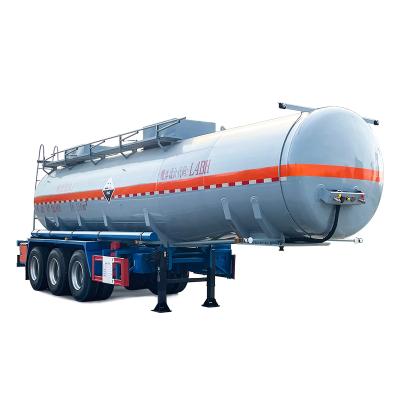 Carbon Steel Polyethylene Lined HCL Tanker 3 Axle Semi Trailer For Chemical Liquid Storage and Transportation