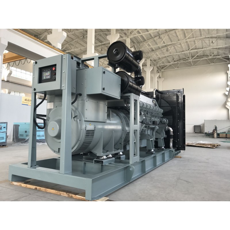 1200kw 1500kva 50Hz Mitsubishi Generator Set With Stamford Alternator IP23 400V 230V