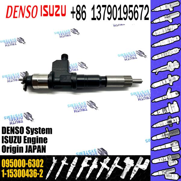 Assemblée commune de haute qualité d'injecteur de carburant de rail 095000-6302 pour ISUZU 6WG1 1-15300436-2