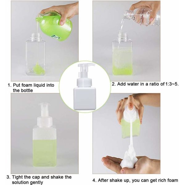 Бутылка распределителя насоса пены косметической бутылки насоса лосьона упаковки белая