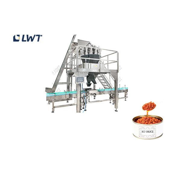 High Speed XO Sauce Filling Production Line 50-90 Cans/Min Industrial Equipment