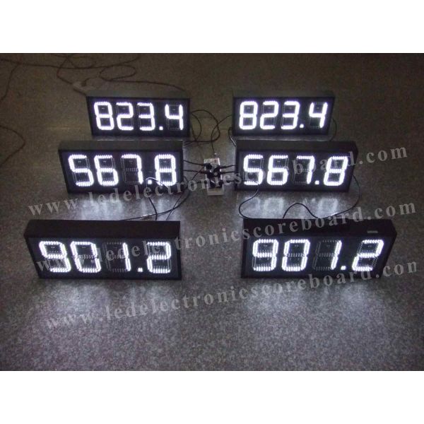 Белый знак газовой цены СИД цвета с яркостью 300*630*100мм инфракрасн удаленной высокой