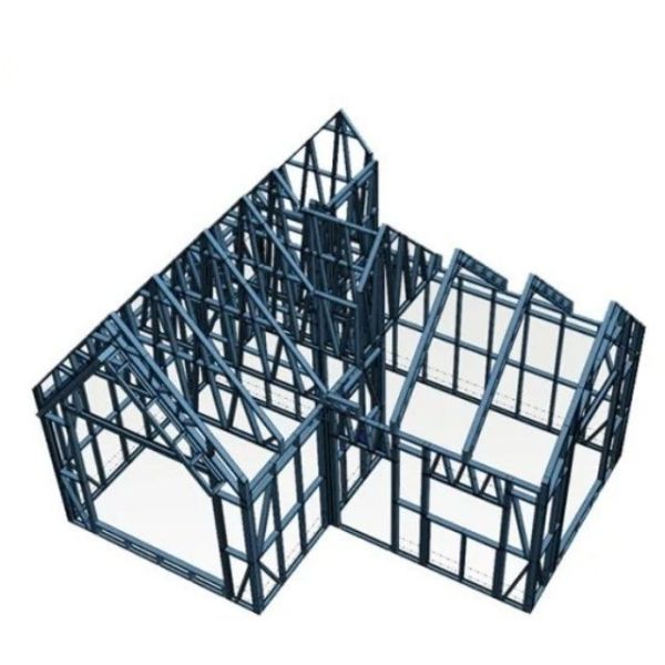 EPS Gypsum Board Light Gauge Steel Prefabricated Structure Villa
