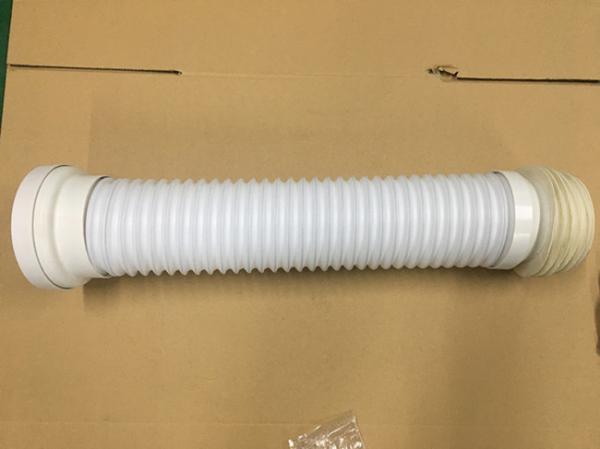 Adjustable Length Toilet Drain Pipe / Organ Tube With Double Layer Structure Tube Wall