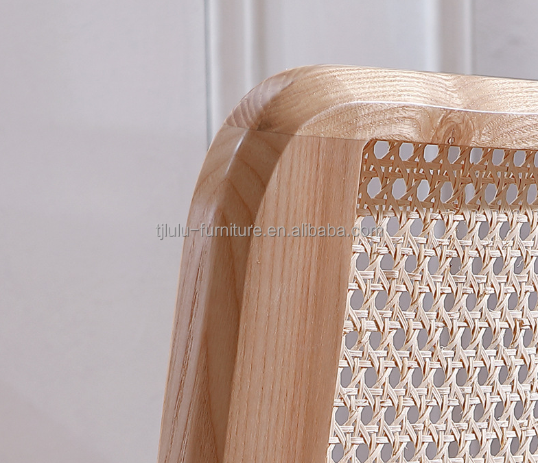 W46*D46*H93cm Muebles de bar Silla de rotín nórdica Silla de piernas altas Silla de bar Taburete Silla de madera para bar