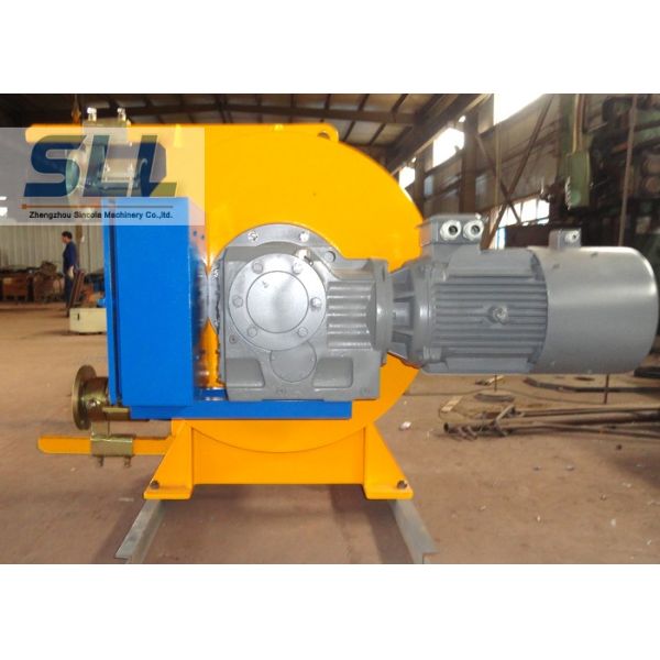 Low Noise Industrial Peristaltic Pump , Squeeze Mortar Pump Corrosion Resistance