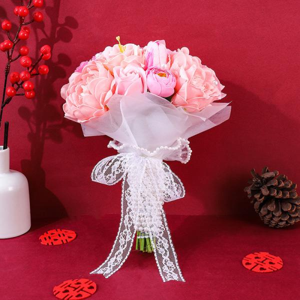 Valentine's Day, Christmas, fashion and trend gifts, wedding gifts, return gifts, bride's bouquet, soap, flower, rose finished products