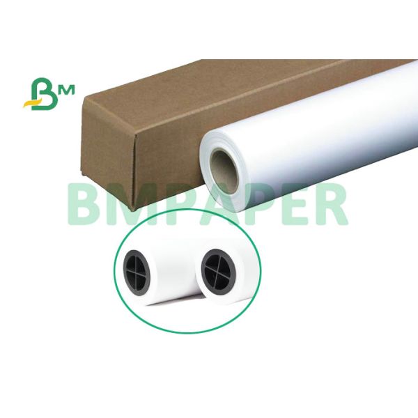 24'' X 500' 75gsm 80gsm 3'' Core CAD Plotter Paper 2 Rolls Per Case 24