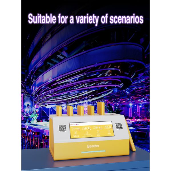 6 Slots Shared Power Bank Portable Rental Battery for Restaurant Charging