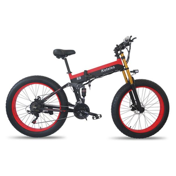 6061Alu 26 Inch Fat Tire Electric Bike , 13Ah Mid Drive Fat Tire Electric Bike