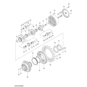 4664392 SEAL;GROUP Hitachi parts ZX250L-5G, ZX270-3, ZX280-5G, ZX280LC-3,