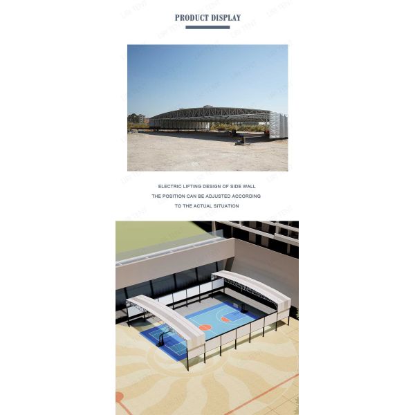 Warehouse Electric Sliding Shed Outdoor Remote Control Stadium Awning Movable