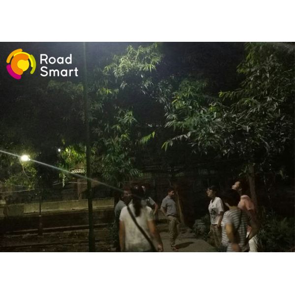 Solar Powered Outdoor Street Lights 2260lm Solar Panel Outdoor Lights 15 W