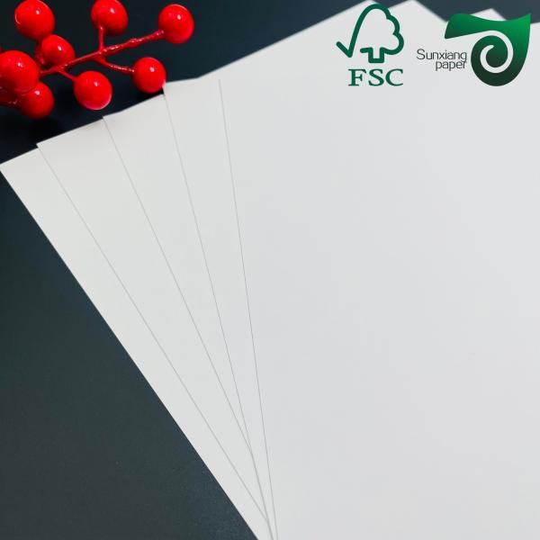 2mm Recyclable Double Sided White Ivory Board FSC High Stiffness For Hangtags