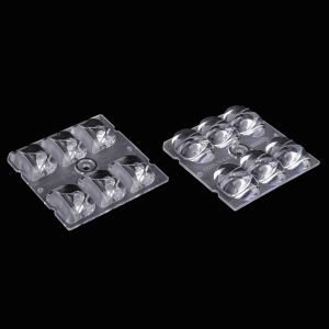 Lentilles optiques LED en PMMA plastique 50x50mm
