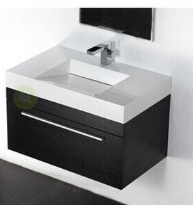 Black bathroom cabinet,high glossy lacquer bathroom cabinet,Acrylic basin vanity