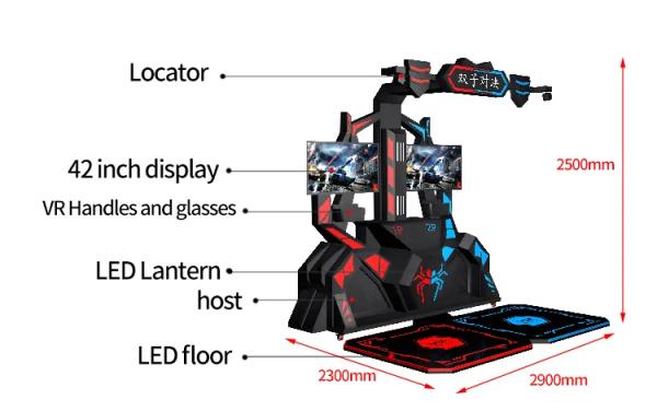 9D VR Machine with Immersive Gaming Experience  VR Shooting Game Machine