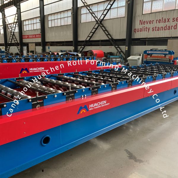 1250mm Glazed Step Tile Roll Forming Machine with 15 Stations and Chain Drive for Roofing Panels
