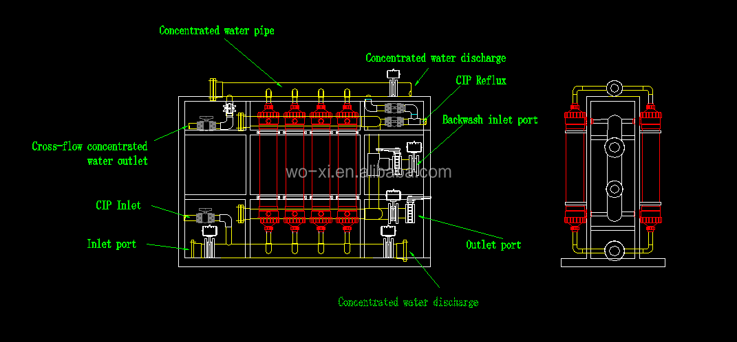 машина ультрафильтрования для воды опреснения морской воды чистой делая фильтр 15T в час