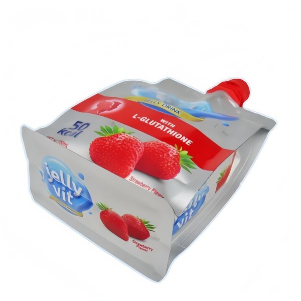 Strawberry Jelly Juice Packaging Pouch Customized Odorless Leakproof