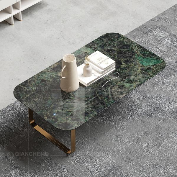 mesa de centro superior de pedra aglomerada mesa de centro de 130x70x45cm SS para a sala de visitas