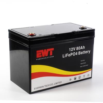 Armazenamento de energia 12V IFR32700 Bateria de iões de lítio LFP 12.8V 80Ah Bateria de lítio ferro fosfato para acampamento ao ar livre
