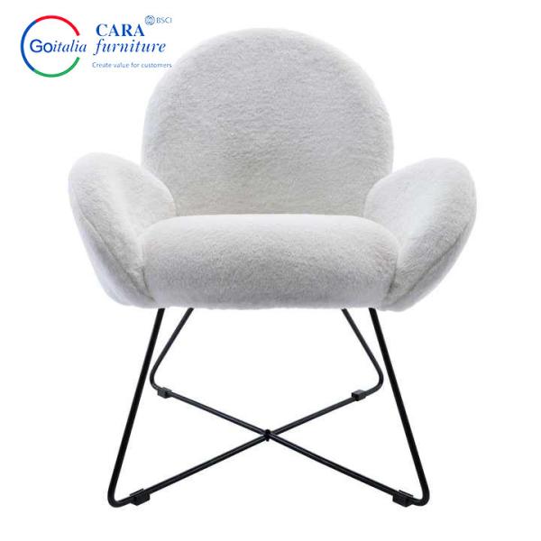 Hotel Leisure Relax Accent Chair Fabric Thick Seating Armchair Fabric Single Chairs Modern For Living Room