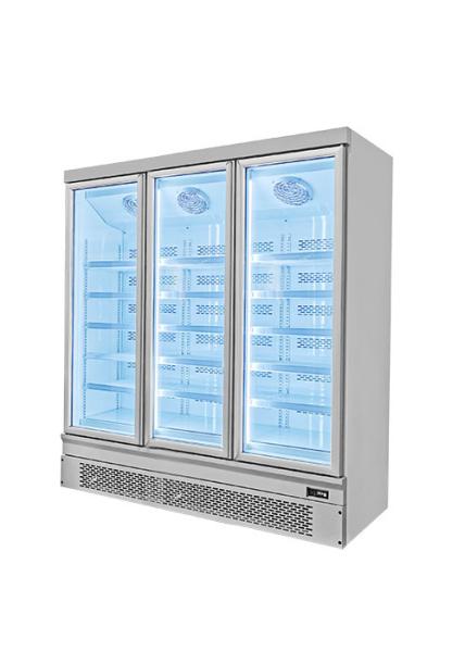 étalage vertical de la porte 1450L d'affichage d'usine commerciale en verre de congélateur