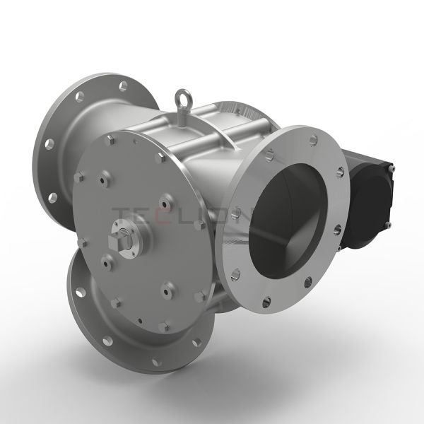 Full Bore Plunger Plug Pneumatic Diverting Gate Valves For Powders Or Granular Products