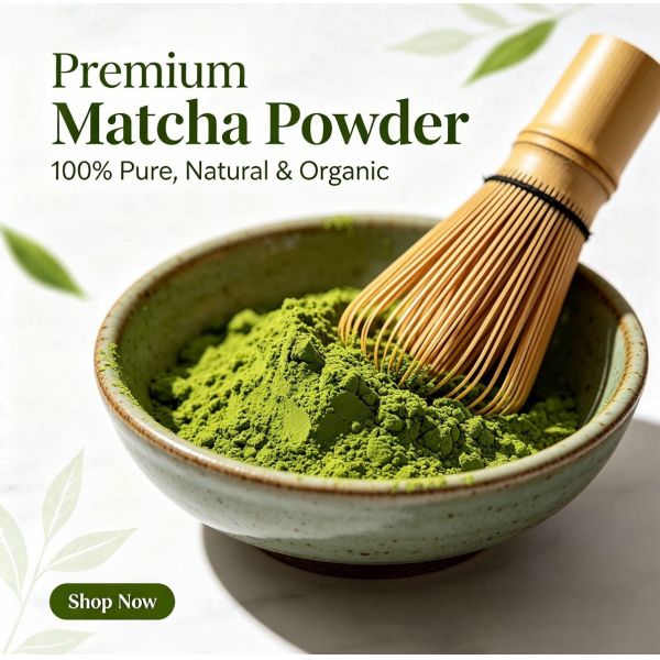 Ceremonial Pure Matcha Powder Green Tea Food Additives Bulk Premium Culinary Ingredient Blend