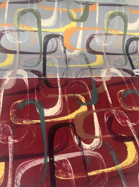 100% Polyester Digital Print Sofa Fabric Durable For Home Decoration
