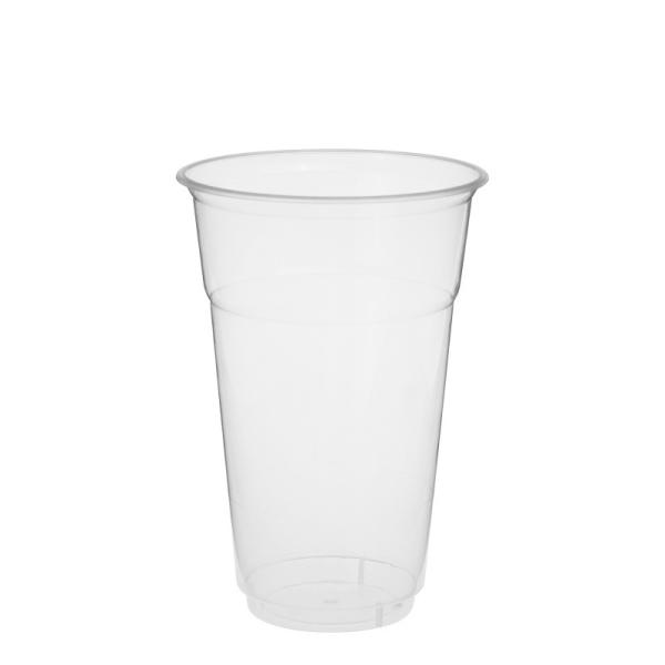 Custom printed clear transparent disposable PP plastic leakproof milk tea cold cup reusable