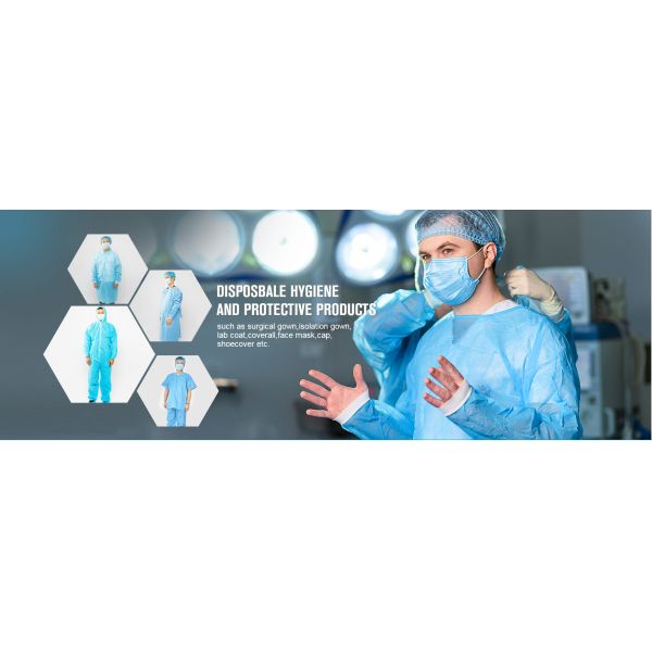 High Fluid Resistance Disposable Protective Wear PP SMS Without Shoe Cover