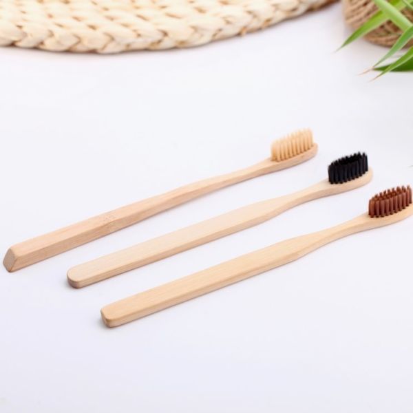 FDA Eco Friendly Kids Toothbrush 18.8cm Bamboo Bristle Toothbrush Sustainable