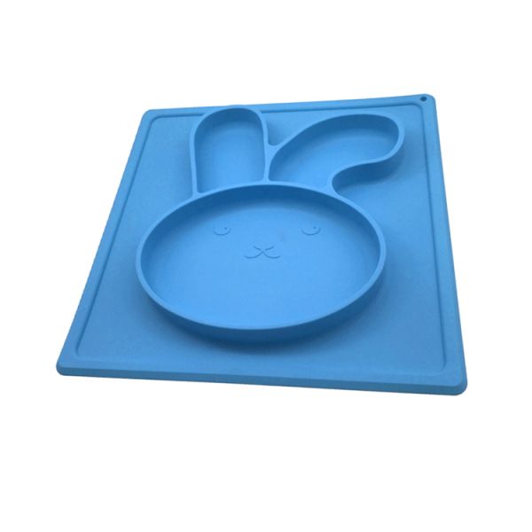 High Quality Food Grade Silicone Children Plate Baby Care Baby FeedingTool Silicone Rabit Mat