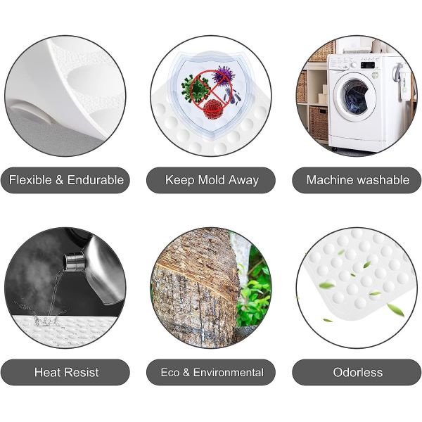 Анти- прочное циновки ливня силикона ванны выскальзывания безвредное водоустойчивое